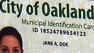 Oakland City ID Prepaid Mastercard