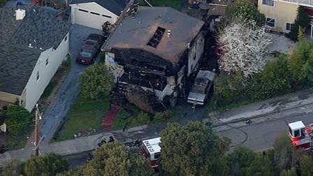 Oakland home after a fire