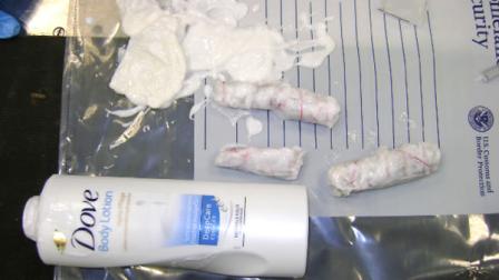 Nearly five ounces of opium concealed in shampoo and lotion bottles found in Pleasant Hill mans luggage. (photo courtesy TSA)
