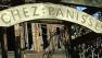 Charred Chez Panisse sign after an early morning fire