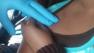 A 10-year-old girl suffered minor injuries after she was struck by
