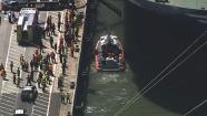 A longshoreman was killed Friday at the Port of Oakland after his truck was knocked into the water.