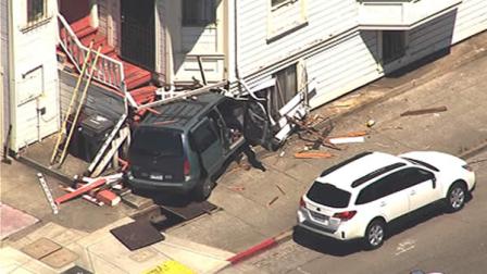 car crashes into home in Oaklands Chinatown neighborhood