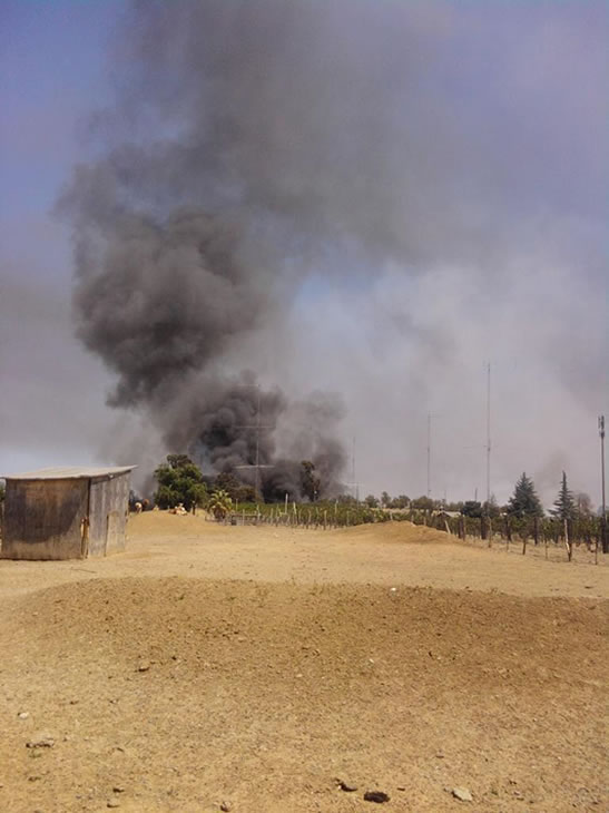 Series of small fires along railroad tracks near...