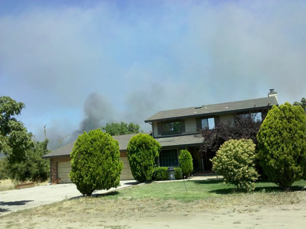 Series of small fires along railroad tracks near...