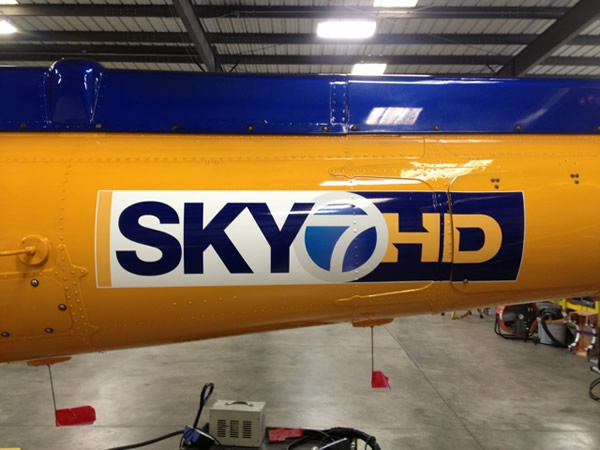 Sky7 HD helicopter gets a new look!