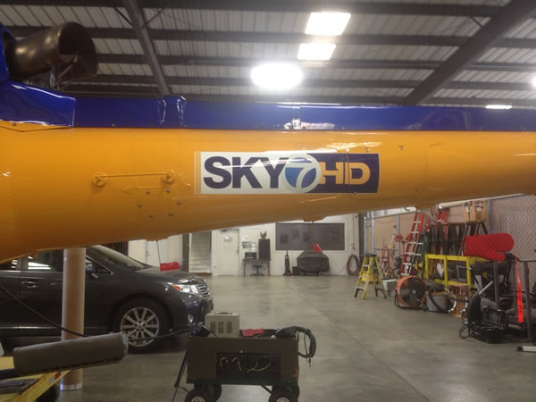 Sky7 HD helicopter gets a new look!