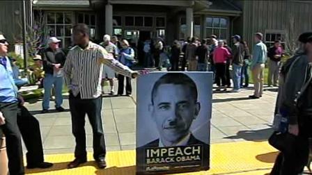 Conservative Tea Party members gather in Mill Valley