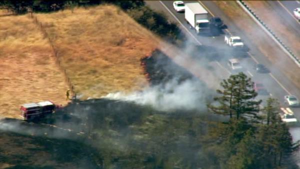 Multiple brush fires burning in Sonoma County