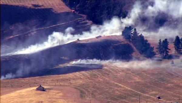 Multiple brush fires burning in Sonoma County