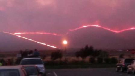 A photo sent in to uReport by Tracy C. of the Fairfield fire near Cement Hill Road and Peabody Road.