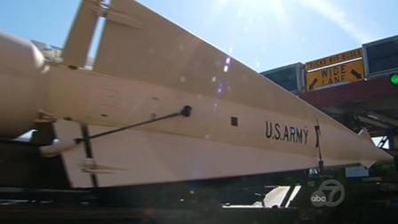 A de-commissioned Nike missile from the Cold War era