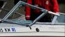 Speed boat damaged