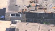 Firefighters knocked down an apartment fire in Vallejo Monday  afternoon that left one person hospitalized.