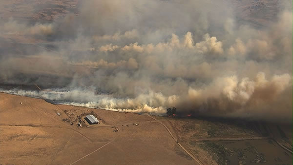 Vegetation fire near Fairfield