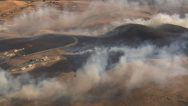 Vegetation fire near Fairfield