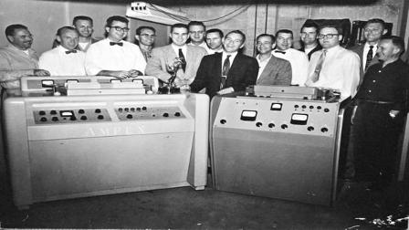 On April 14, 1956 a small Bay Area company called Ampex unveiled the first video tape recorder.