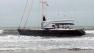 Boat that ran aground in Pacifica Monday morning.