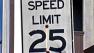 Daly City speed limit sign