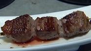 Lion meat dish at Burlingame restaurant Mokutanya