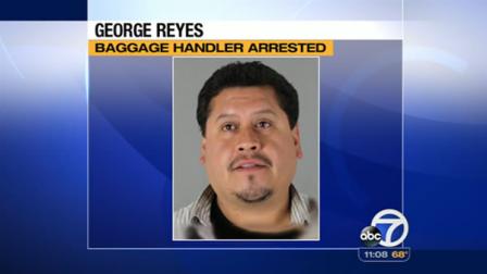 United Airlines baggage handler George Kelly is accused of stealing from checked luggage at SFO