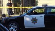 Crime scene in East Palo Alto, California.