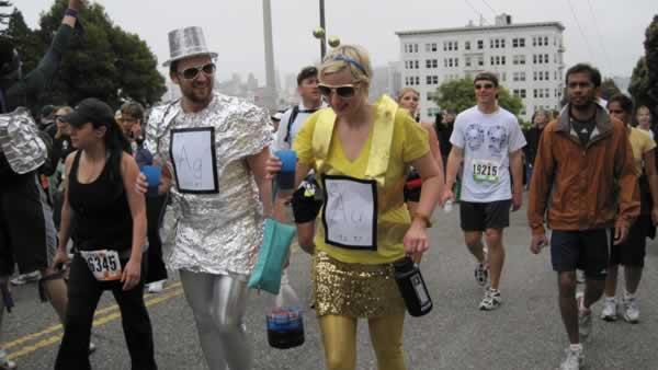 Bay to Breakers 2010, San Francisco, #B2B2010, runners, race, Hayes Street Hill, Golden Gate Park
