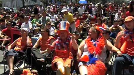 Fans packed Civic Center Plaza in San Francisco