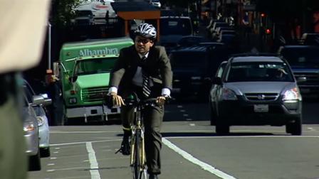 Bicyclist in San Francisco