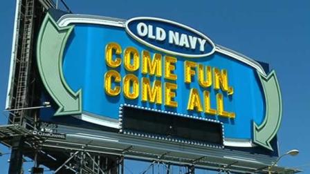 Old Navys new billboard on the I-80 approach to the Bay Bridge in San Francisco