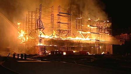 Construction site fire in San Francisco