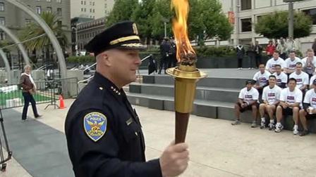 SF police carry Special Olympics torch through city