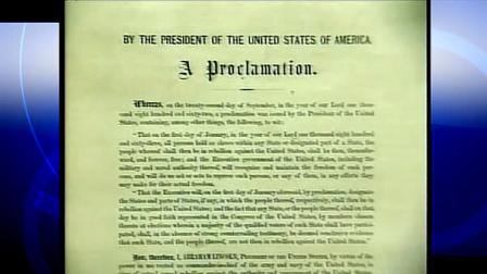 copy of Abraham Lincolns Emancipation Proclamation