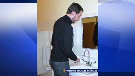 Supervisor Scott Wiener in a City Hall bathroom
