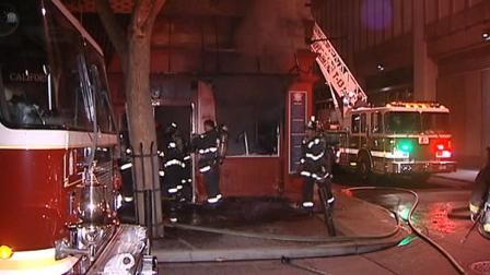 Crews battled a one-alarm fire at a restaurant called 7 Pleasures California Grill & Bakery in San 
Franciscos Financial District early Saturday morning.
