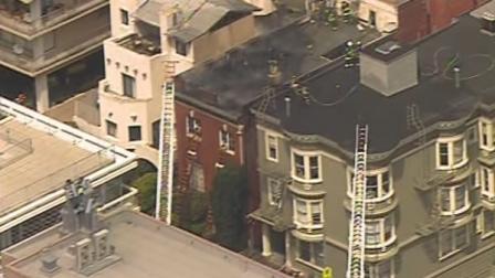 Fire in San Franciscos Pacific Heights neighborhood.