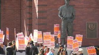 Concession workers strike at ATT Park in SF