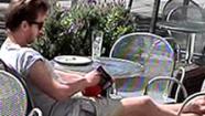 People in parklet