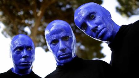 Members of Blue Man Group.