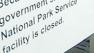 National Park Service closed sign