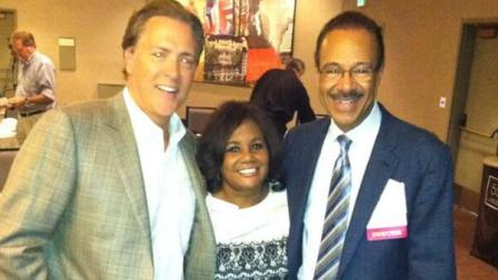ABC7s Dan Ashley, Carolyn Tyler, and Spencer Christian at a National Academy of Television Arts and Sciences event.
