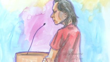 Suspect who firebombed the Chinese Consulate in San Francisco, in court.