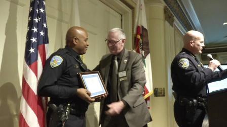 police officer awarded for being an outstanding first responder