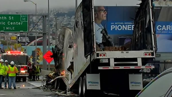 Big-rig Bay Bridge accident
