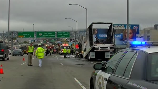 Big-rig Bay Bridge accident