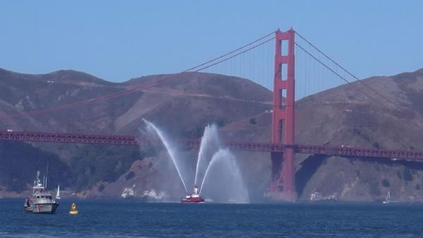 Blue Angels soar over the Bay Area. Photo...