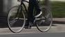 A man rides his bicycle in Sunnyvale.
