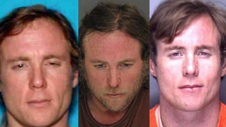 Officials say these three mugshots are of the same man, Dimitri Storm, who is accused of committing 25 crimes in two weeks. (Photos courtesy Santa Cruz County Sheriffs Office)