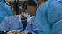 Hundreds of people lined up overnight at the San Jose Convention Center to take advantage of free dental services on Saturday.