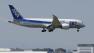 A Boeing 787 Dreamliner of All Nippon Airways prepares to land after a test flight at Haneda International Airport in Tokyo, Sunday, April 28, 2013
